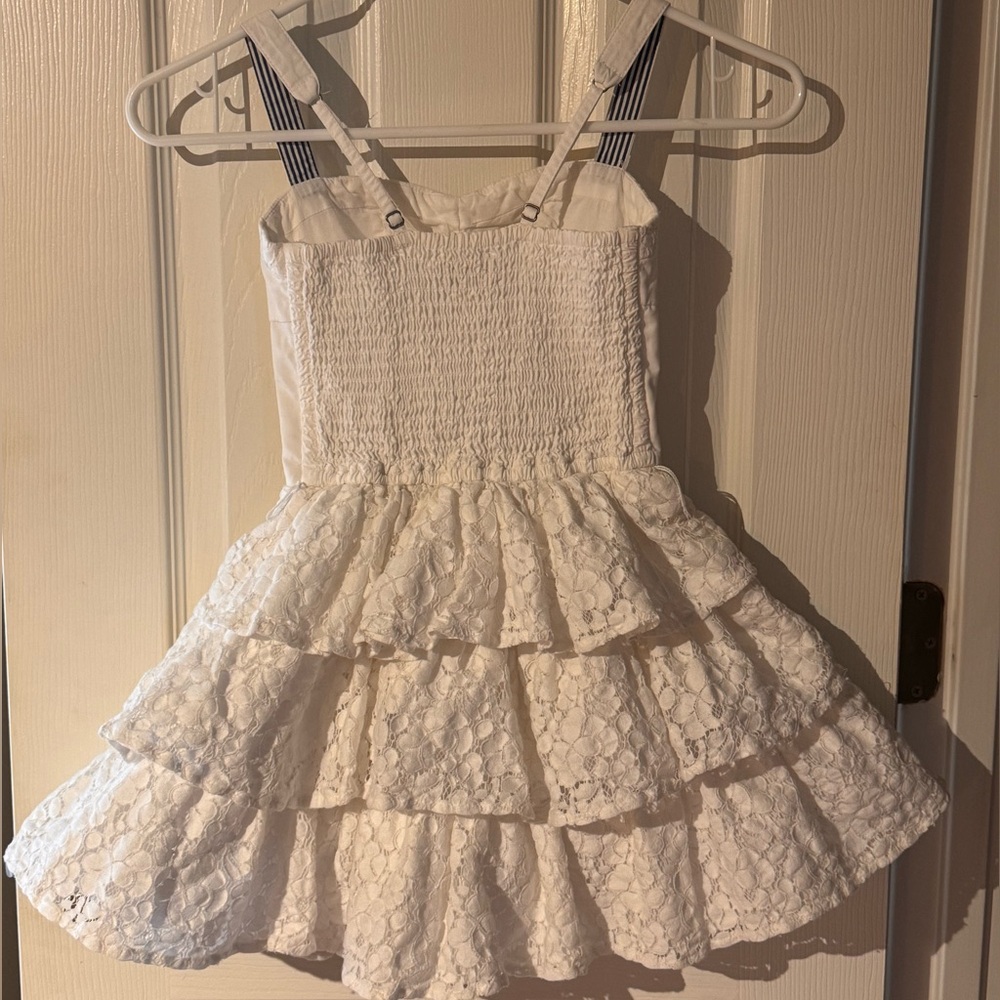 Adorable Abercrombie & Fitch Cream Smocked All Cotton Sundress.Layered Precious